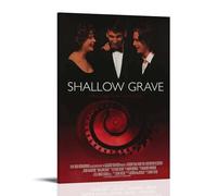 HUYREWHUYUU Shallow Grave Posters Vintage Poster Decorative Painting Aesthetic Wall Art Canvas Decor for Living Room Bed Room 08x12inch(20x30cm) Frame-style
