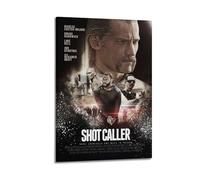 HUYREWHUYUU Shot Caller Posters Vintage Poster Decorative Painting Aesthetic Wall Art Canvas Decor for Living Room Bed Room 16x24inch(40x60cm) Frame-style