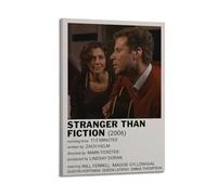 HUYREWHUYUU Stranger Than Fiction Posters Vintage Poster Decorative Painting Aesthetic Wall Art Canvas Decor for Living Room Bed Room 24x36inch(60x90cm) Frame-style
