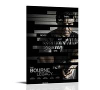 HUYREWHUYUU The Bourne Legacy Posters Vintage Poster Decorative Painting Aesthetic Wall Art Canvas Decor for Living Room Bed Room 24x36inch(60x90cm) Frame-style