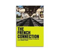 HUYREWHUYUU The French Connection Posters Vintage Poster Decorative Painting Aesthetic Wall Art Canvas Decor for Living Room Bed Room 08x12inch(20x30cm) Unframe-style