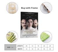 HUYRYRRHT A Dangerous Method Posters Aesthetic Wall Art Canvas Poster Vintage Poster Decorative Painting Living Room Bed Room Decor24x36inch(60x90cm) Frame-style