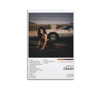 HUYRYRRHT Charli XCX Album Crash Posters Aesthetic Wall Art Canvas Poster Vintage Poster Decorative Painting Living Room Bed Room Decor08x12inch(20x30cm) Unframe-style