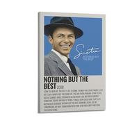 HUYRYRRHT Frank Sinatra Nothing But The Best（1） Posters Aesthetic Wall Art Canvas Poster Vintage Poster Decorative Painting Living Room Bed Room Decor20x30inch(50x75cm) Frame-style