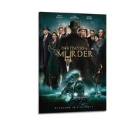 HUYRYRRHT Invitation to A Murder Posters Aesthetic Wall Art Canvas Poster Vintage Poster Decorative Painting Living Room Bed Room Decor12x18inch(30x45cm) Frame-style