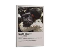 HUYRYRRHT Isle of Dogs Posters Aesthetic Wall Art Canvas Poster Vintage Poster Decorative Painting Living Room Bed Room Decor24x36inch(60x90cm) Frame-style
