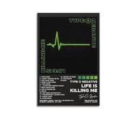 HUYRYRRHT Life Is Killing Me by Type O Negative Posters Aesthetic Wall Art Canvas Poster Vintage Poster Decorative Painting Living Room Bed Room Decor08x12inch(20x30cm) Unframe-style