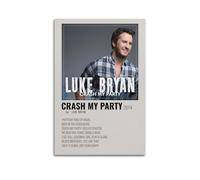 HUYRYRRHT Luke Bryan Album Crash My Party Posters Aesthetic Wall Art Canvas Poster Vintage Poster Decorative Painting Living Room Bed Room Decor08x12inch(20x30cm) Unframe-style