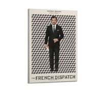 HUYRYRRHT The French Dispatch Posters Aesthetic Wall Art Canvas Poster Vintage Poster Decorative Painting Living Room Bed Room Decor16x24inch(40x60cm) Frame-style