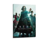 HUYRYRRHT The Matrix Resurrections Posters Aesthetic Wall Art Canvas Poster Vintage Poster Decorative Painting Living Room Bed Room Decor08x12inch(20x30cm) Frame-style