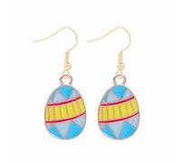 HUYTBYG Cute Bunny Dangling Earrings Happy Easter Egg Carrot Earring Easter Earrings Cute Earrings over Ear Earrings (Q, One Size)