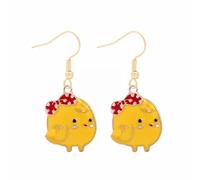 HUYTBYG Cute Bunny Dangling Earrings Happy Easter Egg Carrot Earring Easter Earrings Cute Earrings Rose Dangle Earrings for Women (AD, One Size)
