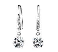 HUYTBYG Earrings For Piercing Studs Trendy Earrings compatible with Macrame Earrings for Women (Silver, One Size)