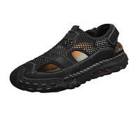 HUYTBYG Man's Beach Snorkeling Diving Couple Involved in Swimming Red Retrofitting Streams Soft Bottom Skin Shoes Mens Casual Sports Shoes (Black, 7.5)