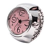 HUYTBYG Ring Watch Ring Watch for Ring Watch for Women Ring Plume Ring (Pink, One Size)