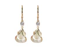 HUYTBYG Slimming Hoop Earrings Halolux Lymphvity Magnetotherapy Earrings Activity Hoop Earrings Acupuncture Earrings Fashion Earrings Lot (White, One Size)