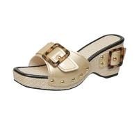 HUYTBYG Womens Ankle Strap Sandals Womens Espadrille Wedge Sandals Hollow Out Lace Sandal Mid Heel Event Occasion Sliders Holiday Summer Slides Open Toe Wedge Sandal Adjustable Buckle Hessian Sliders