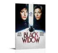 HUYTRGRBRT 1987 Movie Black Widow Poster Wall Art Decorative Canvas Cover Modern Art Painting for Living Room 20x30inch(50x75cm) Frame-style