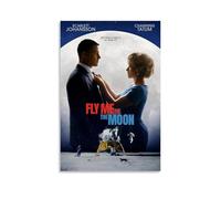 HUYTRGRBRT Fly Me to The Moon Movie Poster Wall Art Decorative Canvas Cover Modern Art Painting for Living Room 24x36inch(60x90cm) Unframe-style
