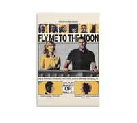 HUYTRGRBRT Fly Me to The Moon Movie Poster Wall Art Decorative Canvas Cover Modern Art Painting for Living Room 16x24inch(40x60cm) Unframe-style