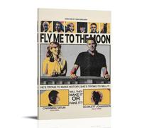 HUYTRGRBRT Fly Me to The Moon Movie Poster Wall Art Decorative Canvas Cover Modern Art Painting for Living Room 20x30inch(50x75cm) Frame-style