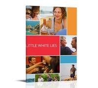 HUYTRGRBRT Little White Lies Poster Wall Art Decorative Canvas Cover Modern Art Painting for Living Room 24x36inch(60x90cm) Frame-style