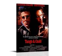 HUYTRGRBRT Tango And Cash Poster Wall Art Decorative Canvas Cover Modern Art Painting for Living Room 12x18inch(30x45cm) Frame-style