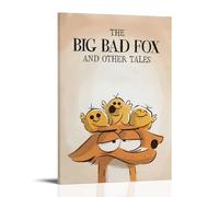 HUYTRGRBRT The Big Bad Fox And Other Tales Poster Wall Art Decorative Canvas Cover Modern Art Painting for Living Room 16x24inch(40x60cm) Frame-style