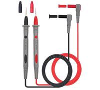 HUYU 2 PCS Multimeter Test Lead Kit, 110cm Professional Electronic Test Lead Cable & Φ0.28MM Extra Fine Test Probes, 4mm Banana Plug for Universal Multimeter Meter