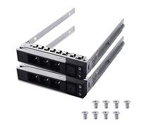 HUYUN 2pcs Pack 2.5" DXD9H SAS SATA Hard Drive Caddy Tray Enclosure Compatible for Dell PowerEdge Servers 14th Gen R440 R640 R740 R740xd R840 R940 R6415 R7415 R7425