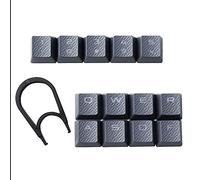 HUYUN Cherry MX Key Switch FPS & MOBA Gaming Keycaps Backlit Key Caps Replacement for Corsair Gaming Keyboards (13 Keys Gray)