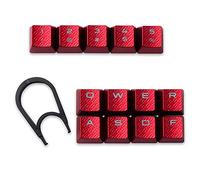 HUYUN Cherry MX Key Switch FPS & MOBA Gaming Keycaps Backlit Key Caps Replacement for Corsair Gaming Keyboards (13 Keys Red)