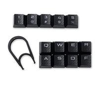 HUYUN Cherry MX Key Switch FPS & MOBA Gaming Keycaps Backlit Key Caps Replacement for Corsair Gaming Keyboards (13 Keys Black)