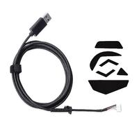 HUYUN Replacement USB Cable & 1 Set Skatez/Feets Compatible for Logitech G502 RGB HERO Wired Gaming Mouse - Repair Accessory