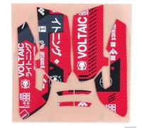 HUYUN Silicone Anti Slip Grip Tape, Cool Pattern Textures for Razer Viper, Viper Ultimate Mouse (Red)
