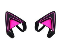 HUYUN Silicone Cat Kitty Ears Lovely Attachable Accessory headphone Compatible for Razer Kraken 2019, Kraken TE Headsets (Purple)