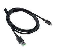 HUYUN USB C to USB A Data Charging Cable Compatible for Razer BlackWidow V3 Pro Deathstalker V2 Pro Mechanical Wireless Gaming Keyboard (Black)