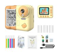 Huzeye Snapalette Printcam Keilini Kids Digital Camera Snap Print 10x 1080p Mini Sport Instant Printing Toy Electronics for Girls 10 (D, 9X8X4cm)