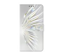 Huzhide for Honor X6C / Honor X6B / X6A Case, PU Leather Protective Phone Art Cute Pattern Flip Wallet Cover with Magnetic Card Holder Stand Shockproof Case for Honor X6C / X6B / X6A, Crystal Wings