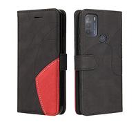 Huzhide Motorola Moto G50 Wallet Case, Soft Leather Wallet Case Flip Folding Shockproof Cover with Credit Card Slots Stand Magnetic Protective Compatible with Motorola Moto G50 Phone Case, Black