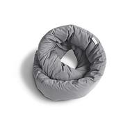Huzi Infinity Pillow - Travel Neck Pillow - Versatile Soft 360 Support Scarf - Machine Washable - Home Travel Flight Road Trips (Grey)