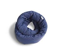 Huzi Infinity Pillow - Travel Neck Pillow - Versatile Soft 360 Support Scarf - Machine Washable - Home Travel Flight Road Trips (Navy)