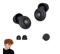 HuziNite Noise Cancelling Earplugs - 50dB Deep Noise Reduction for Sleep, Travel, Work, Reusable & Washable with Case, Ultra-Lightweight Comfort Fit (Black)