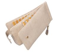 Huztencor Womens Leather Credit Card Holder Wallet RFID Blocking Wallet Women Card Case Purse, Vintage Grey, L