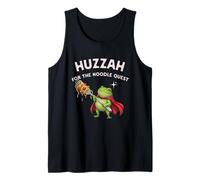 Huzzah for Noodle Quest Frog Knight Spaghetti Gamer Snacks Tank Top