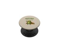 Huzzah For The Pearls Frog Boba Tea Ironic Medieval Graphic PopSockets Adhesive PopGrip