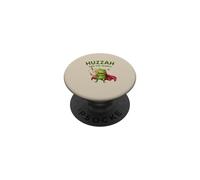 Huzzah For The Pearls Frog Large Boba Tea Drinker Medieval PopSockets Adhesive PopGrip