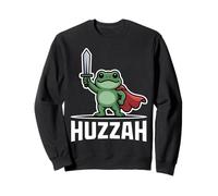 Huzzah Frog Knight Fantasy Medieval Knights Jousting Sword Sweatshirt