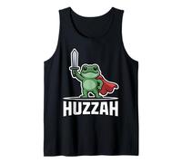 Huzzah Frog Knight Fantasy Medieval Knights Jousting Sword Tank Top