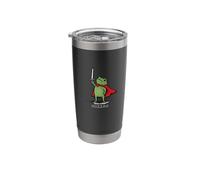 Huzzah Frog Wielding Sword Stainless Steel Insulated Tumbler